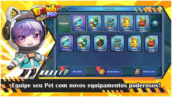 Equipe seu Pet com novos equipamentos poderosos!